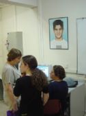 Ronen's picture in the computer room in his memory