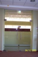The entrance to the library section