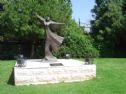 The statue in her memory