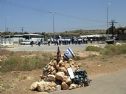 Gush Ezion junction after the attack, the spontaneous commemoration in the front