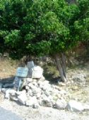 The memorial near the road leading to Alfei Menashe