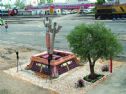 The monument near the train garage in Haifa