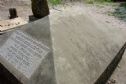 The father and son grave - only the name carved on the side shows who is burried where