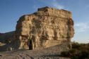 The monument near the road leading to Neot Hakikar