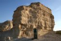 The monument near the road leading to Neot Hakikar