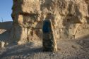 The monument near the road leading to Neot Hakikar