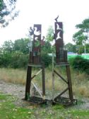 A sculpture near the play ground, in memory of all victims