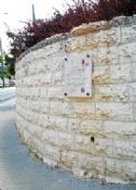 Commemoration plaque at place of attack