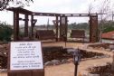 The sitting corner in memory of the two in Kedumim