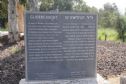 Memorial in the army base