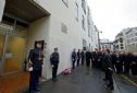 France president Holland at Charlie Hebdo commemoration ceremony
