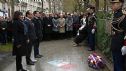 France president Holland at the policeman commemoration ceremony