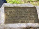 Commemoration plaque in the garden