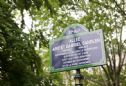 The sign naming the alley after the Sandler brothers