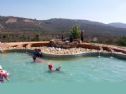 The pool in memory of the three boys, Eyal, Naftali and Gilad