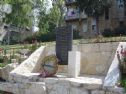 The municipal monument that was erected at the place of attack