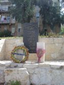 The municipal monument that was erected at the place of attack