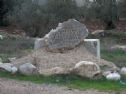 The memorial stone at place of murder